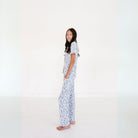 Porcelain Vine Short Sleeve & Pants Bamboo Women's Pajama Set Motette 