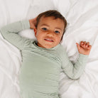 Evergreen Stripe Bamboo Kids Pajama Set Motette 