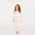 Ballet Stripe Bamboo Toddler Pajama Set Motette 
