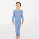 Cobalt Stripe Bamboo Toddler Pajama Set Motette 