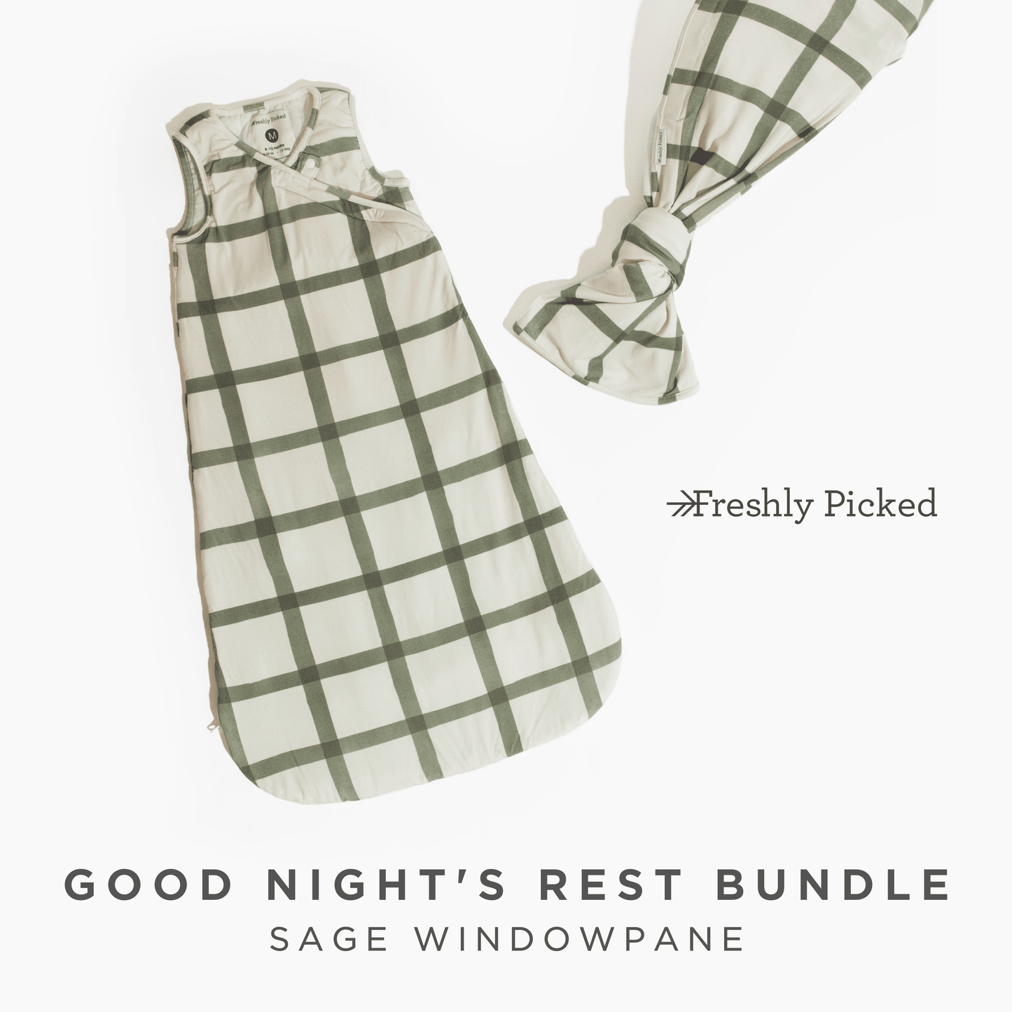 Good Night's Rest Bundle Bundles of Joy Bundles of Joy Sage Windowpane 