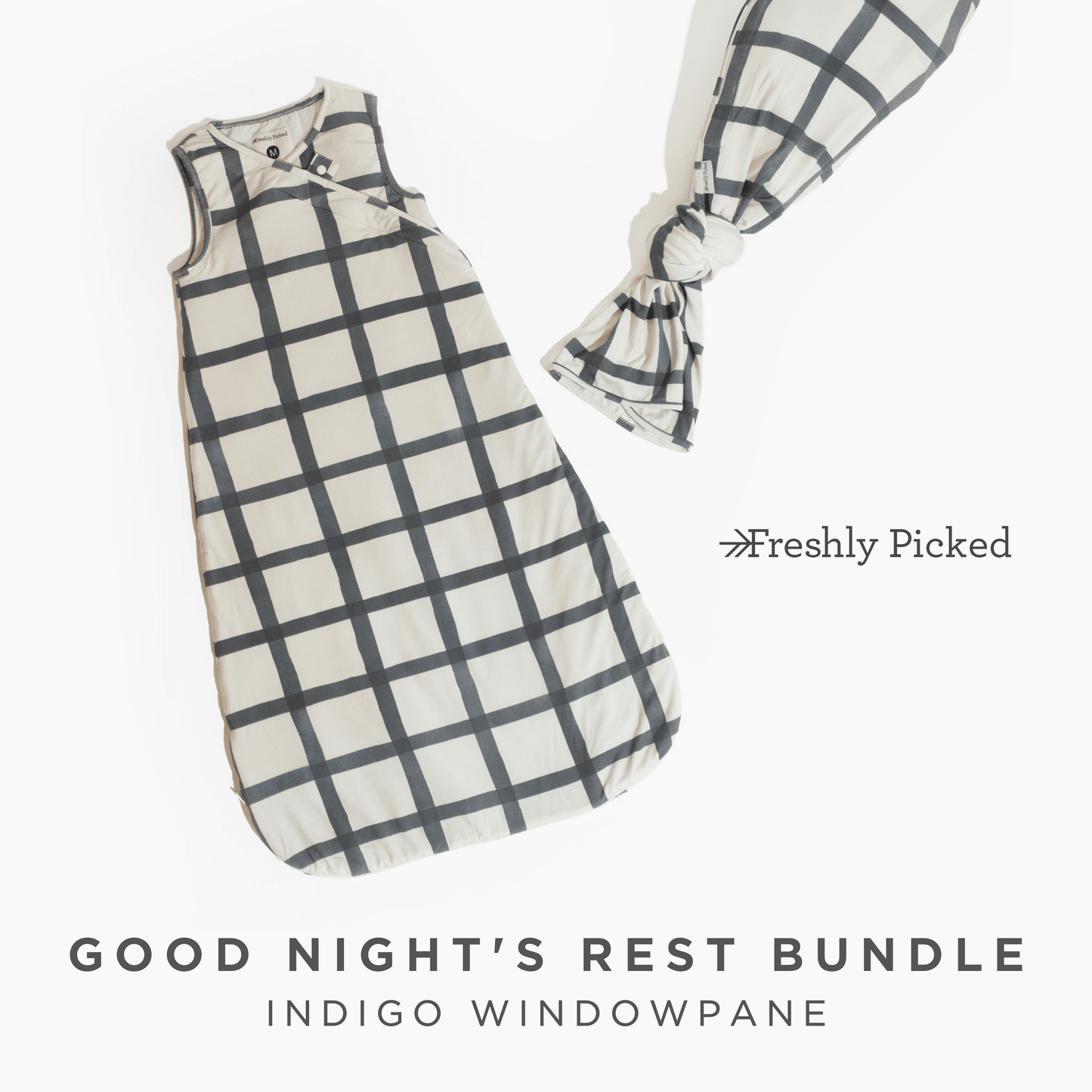 Good Night's Rest Bundle Bundles of Joy Bundles of Joy Indigo Windowpane 