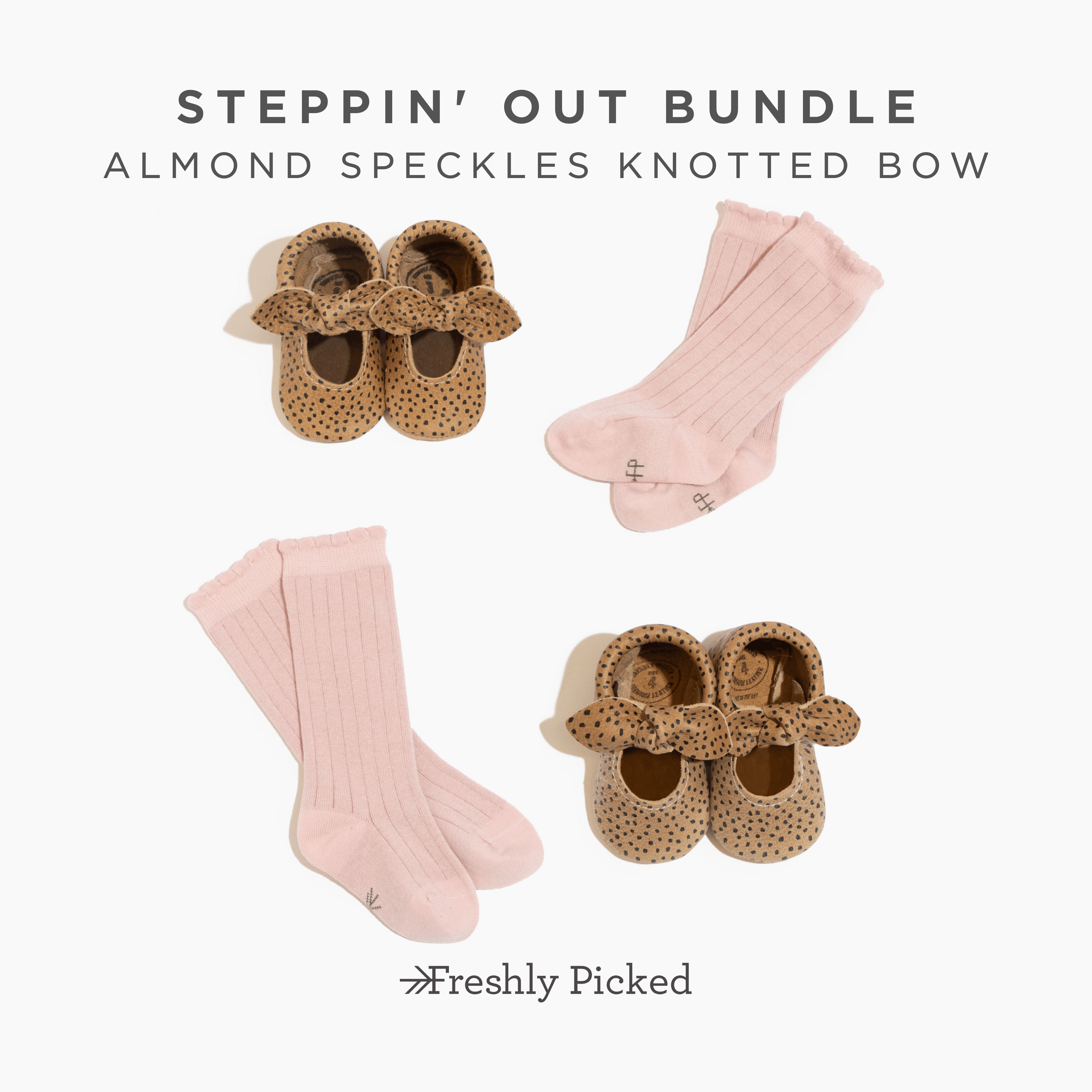 Steppin' Out Bundle Bundles of Joy Bundles of Joy Almond Speckles Knotted Bow 