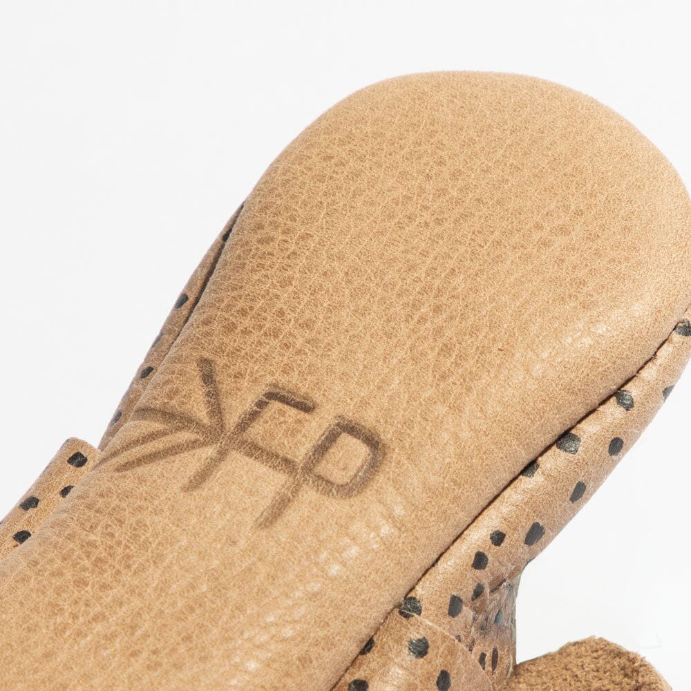 Almond Speckles Knotted Bow Mocc Knotted Bow Mocc Soft Sole 