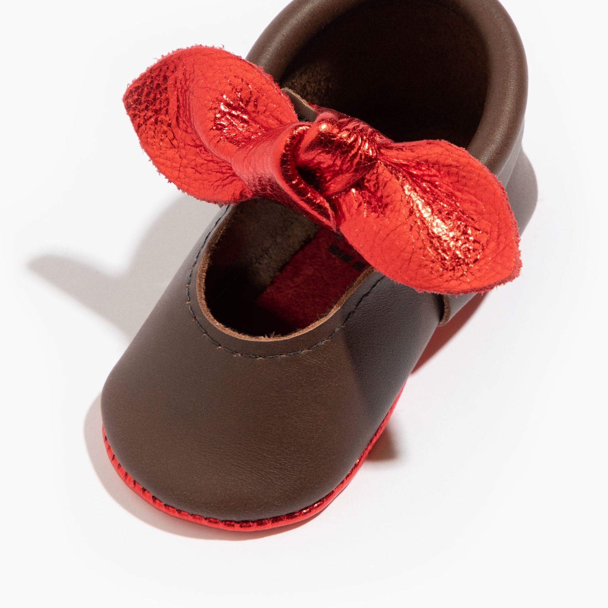 Box of Chocolates Knotted Bow Mocc Knotted Bow Mocc Soft Sole 