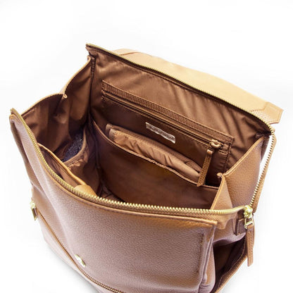 Crate&Barrel Freshly Picked Butterscotch Brown Diaper Bag