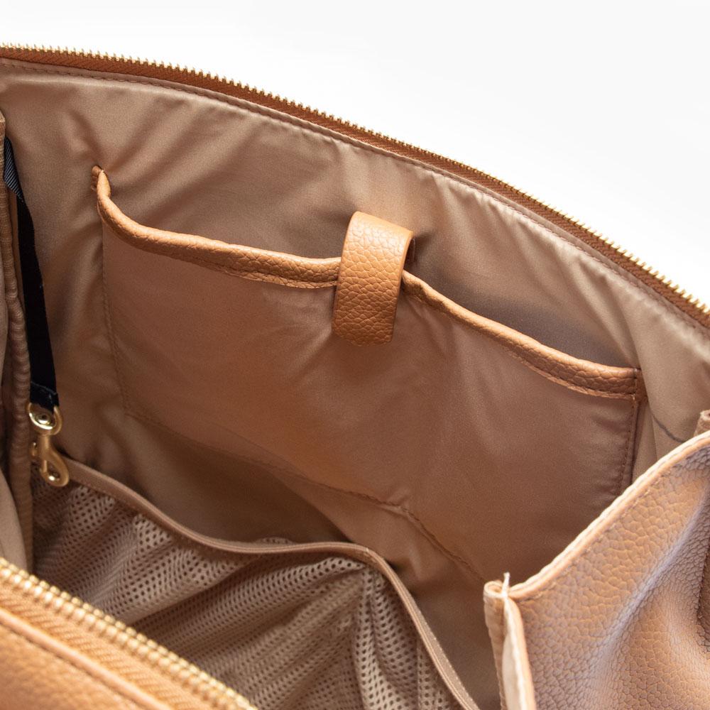 Leather baby changing online bag