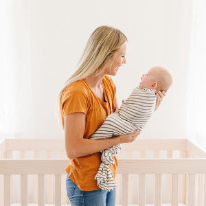 Charcoal Stripes Swaddle II Swaddle II Sleep 