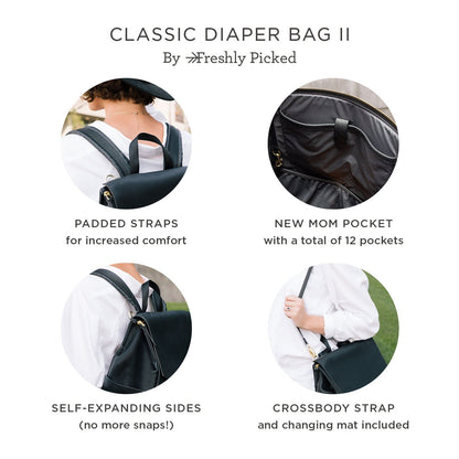 Freshly Picked - Poppy Classic Diaper Bag