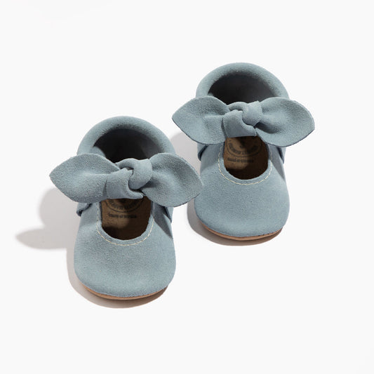 Coastal Suede Knotted Bow Mocc Knotted Bow Mocc Soft Sole 