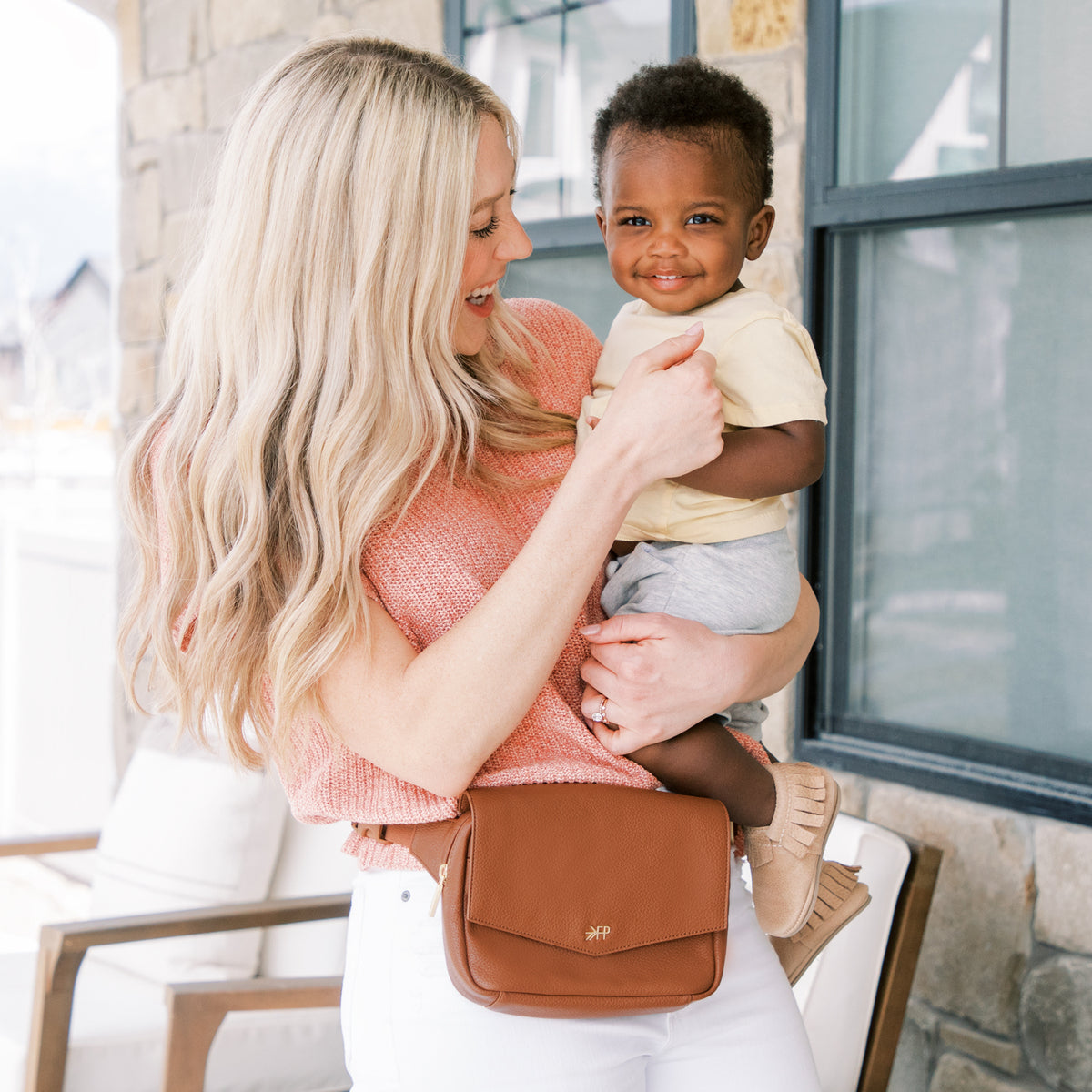 Cognac Classic Park Crossbody Bag Vegan Leather Fanny Pack Freshly Picked