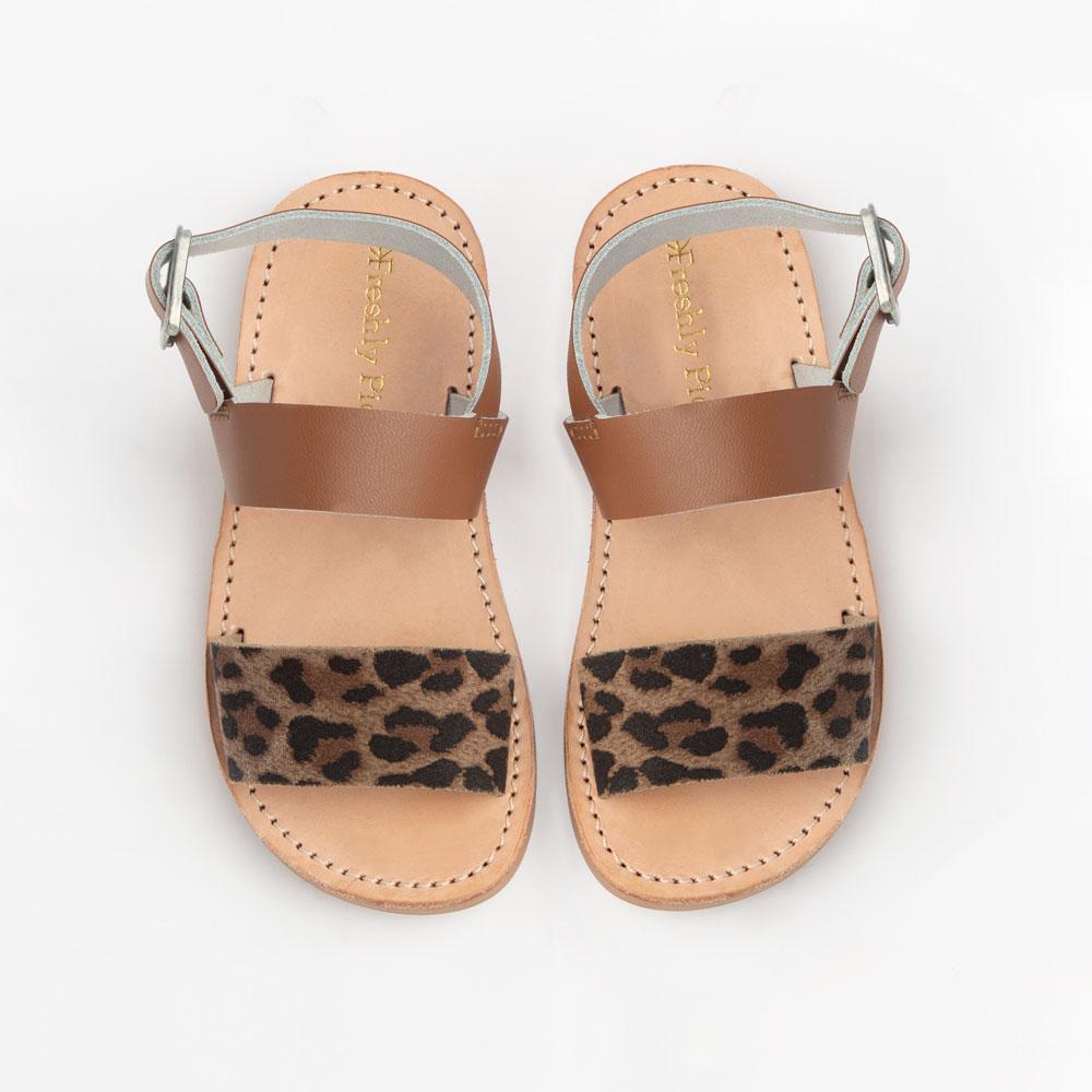 Stone Suedette Leopard Print Block Heels | New Look