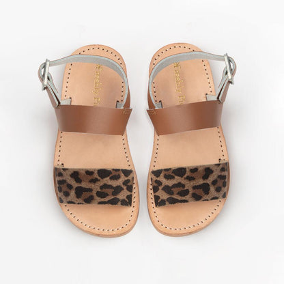 Cognac with Leopard Sanibel Sandal sanibel sandal Kids Sandals 