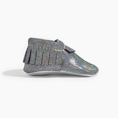 Dark Hologram Moccasins Soft Soles 
