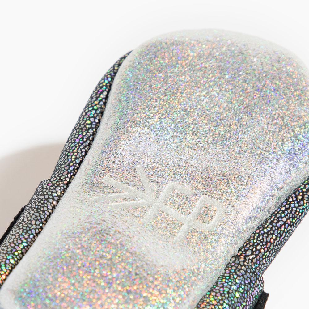 Dark Hologram Moccasins Soft Soles 