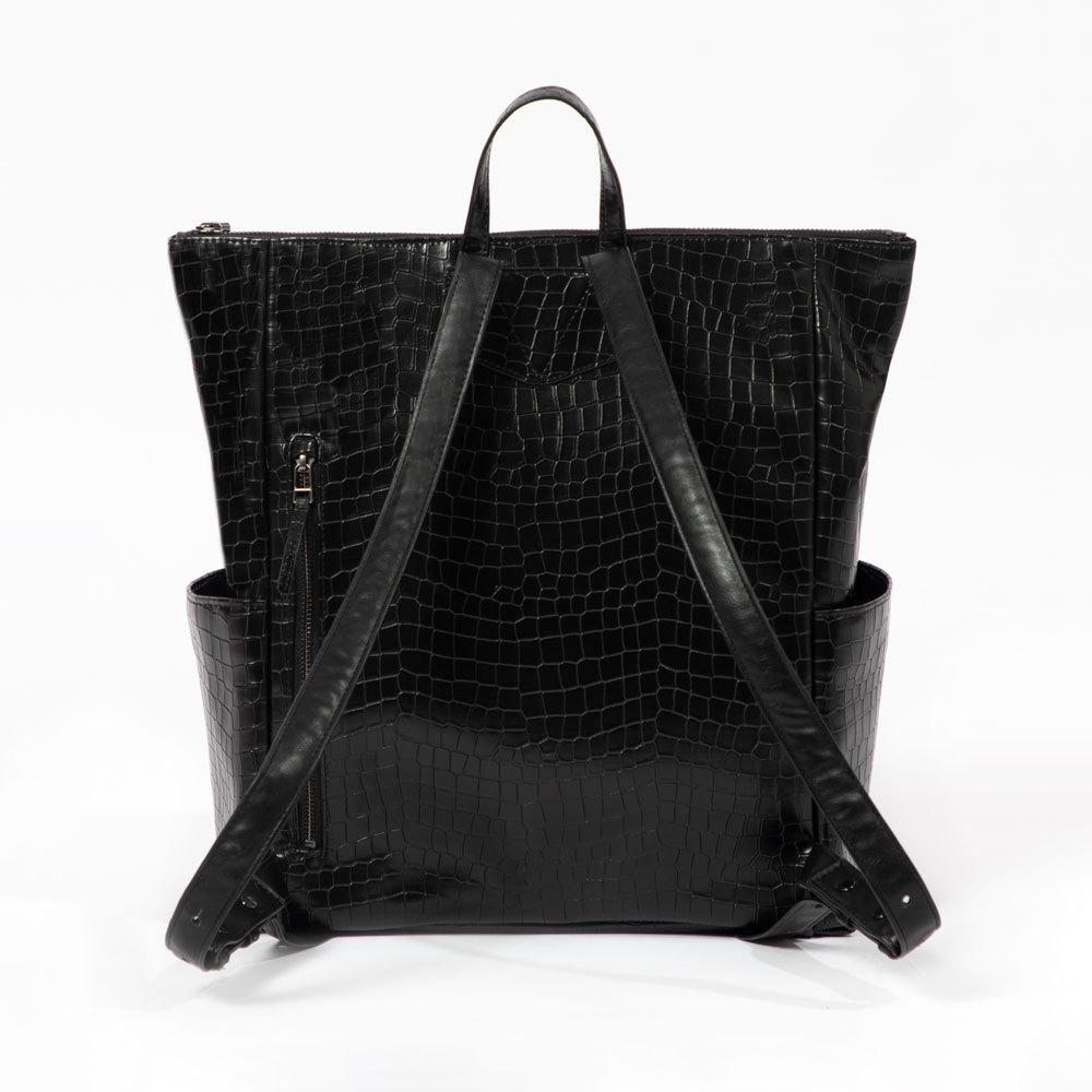 Buy Black Crossbody Handbag / Black Tassel Bag / Black Croc Print