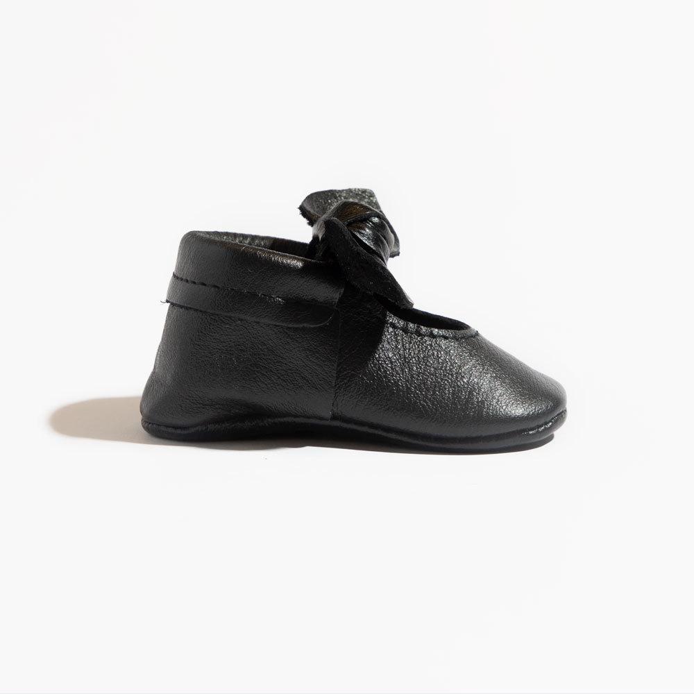 Ebony Knotted Bow Mocc knotted bow mocc Soft Soles 