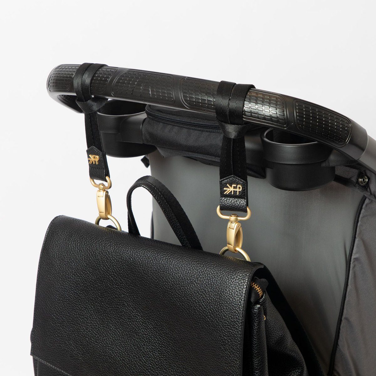 Ebony Classic Stroller Clips Stroller Clips Bag Accessory 