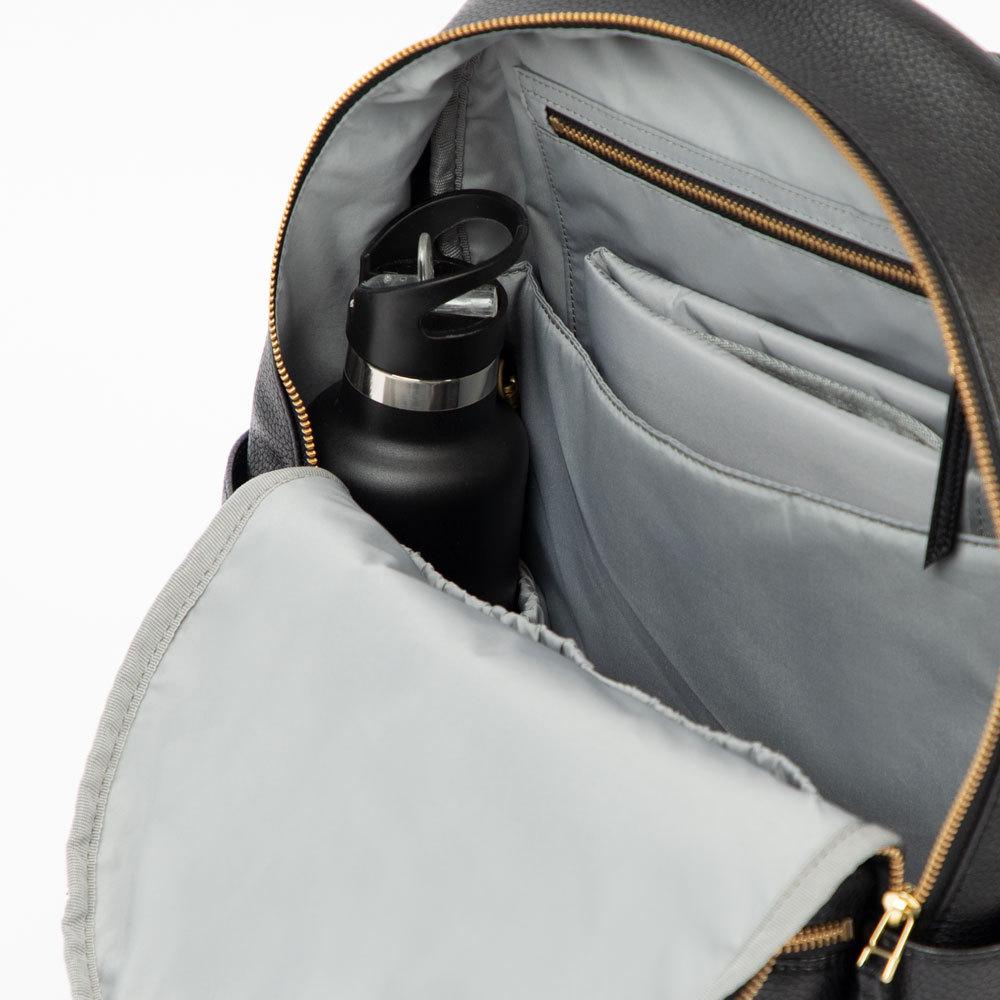 Ebony Classic Diaper Bag II  Black Vegan Leather Diaper Bag Backpack – Freshly  Picked