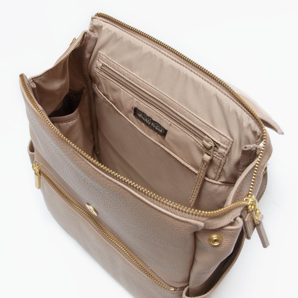 Freshly Picked Convertible Mini Classic Diaper Bag Backpack, Fig