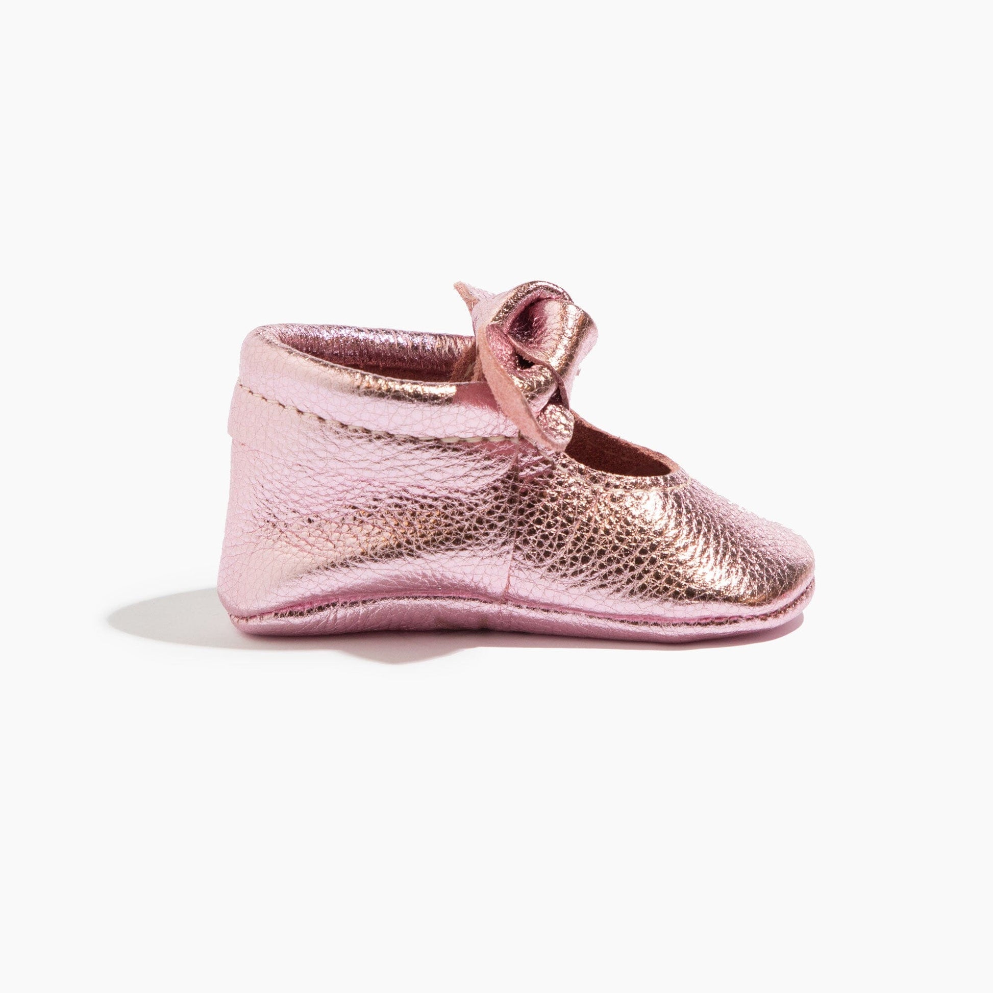 Frosted Rose Knotted Bow Mocc Knotted Bow Mocc Soft Sole 