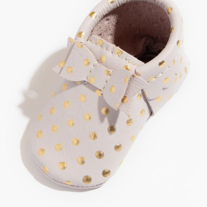 Heirloom in Blush Bow Mocc Bow Moccasins Soft Soles 