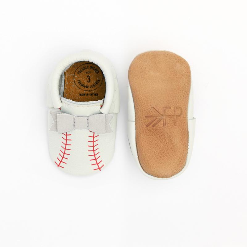 First Pitch Bow Mocc Bow Moccasins Soft Soles 