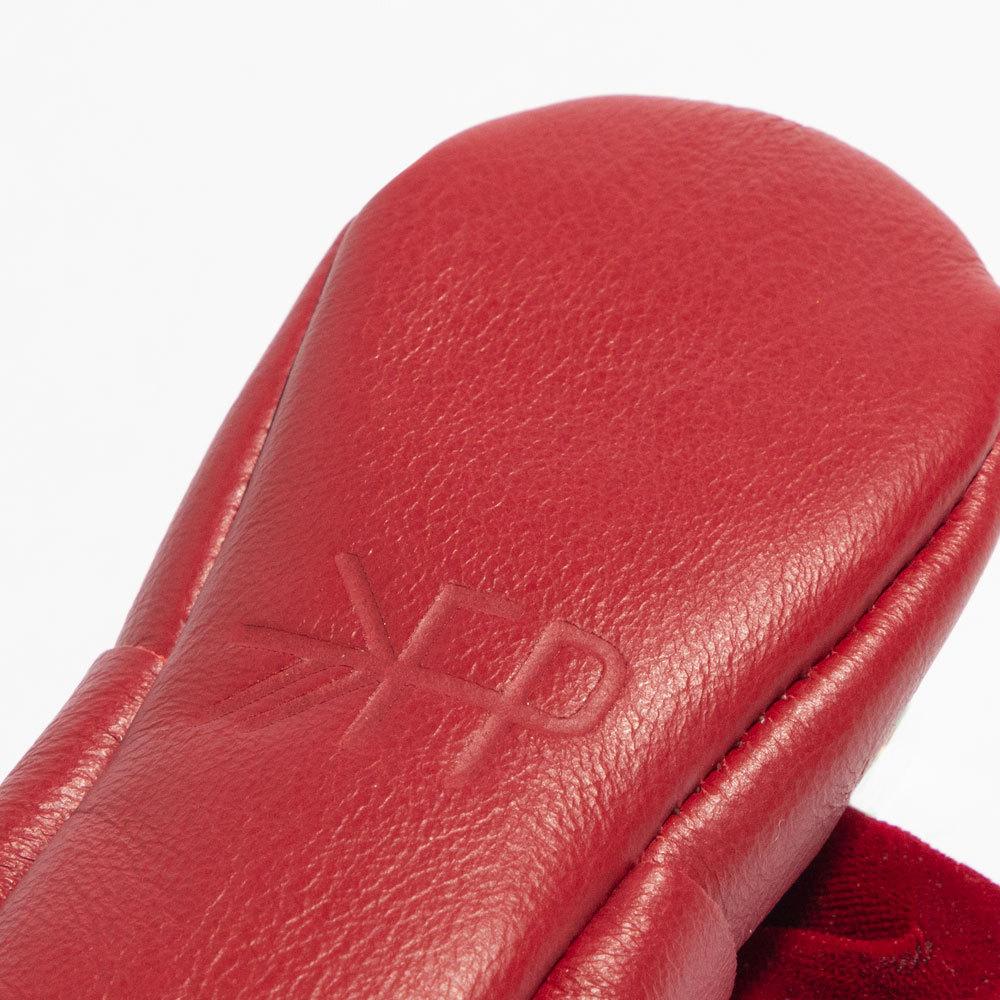 Red Velvet Knotted Bow Mocc knotted bow mocc Soft Soles 