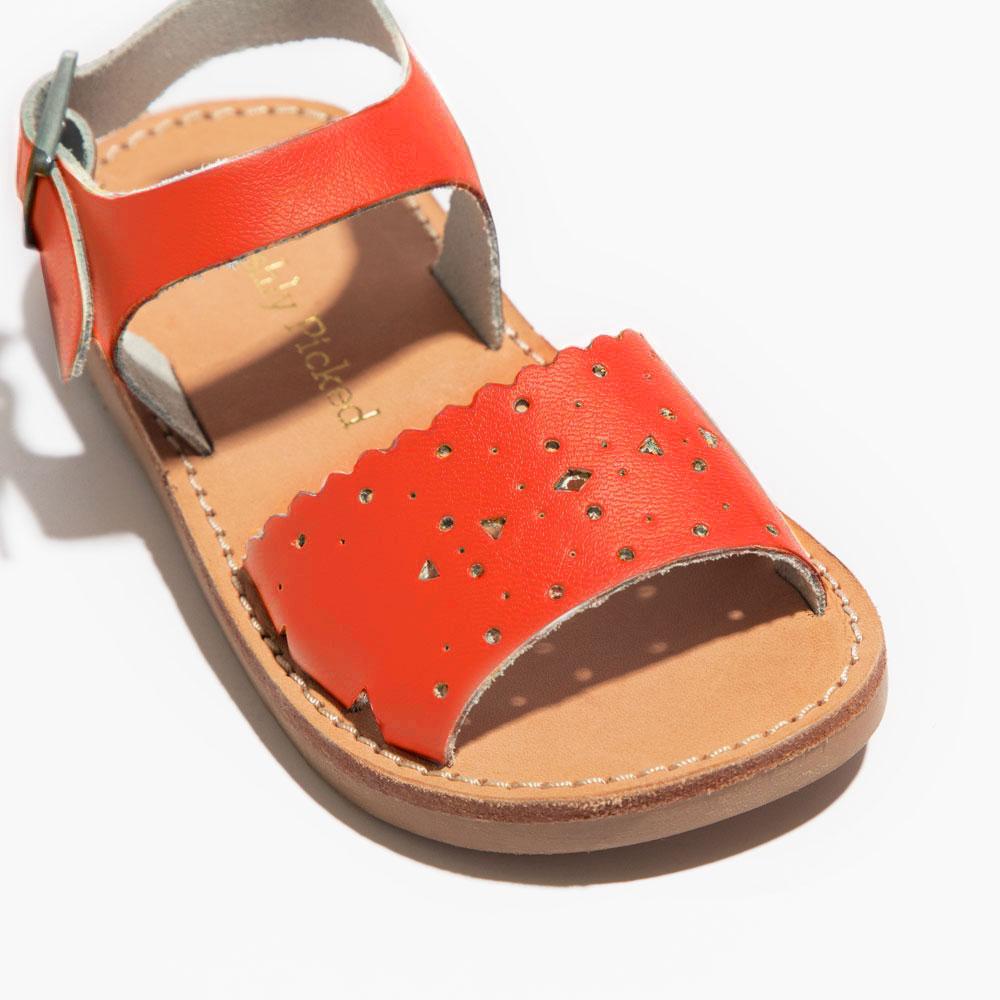 Donsje - Beige Leather Baby Sandals | Childrensalon Outlet