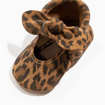 Leopard Knotted Bow Mocc Knotted Bow Mocc Soft Sole 