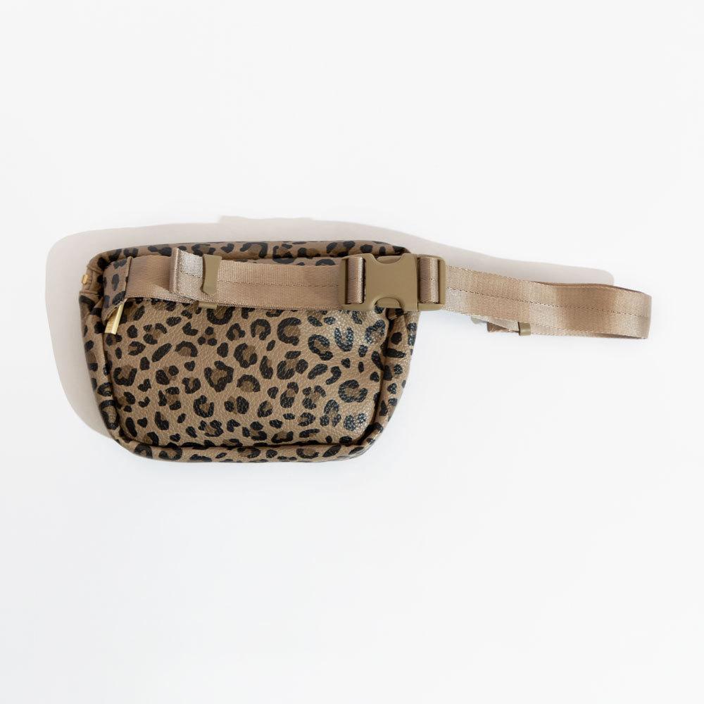 Leopard Pattern Fanny Pack, Fashion Faux Leather Belt Bag, Women's