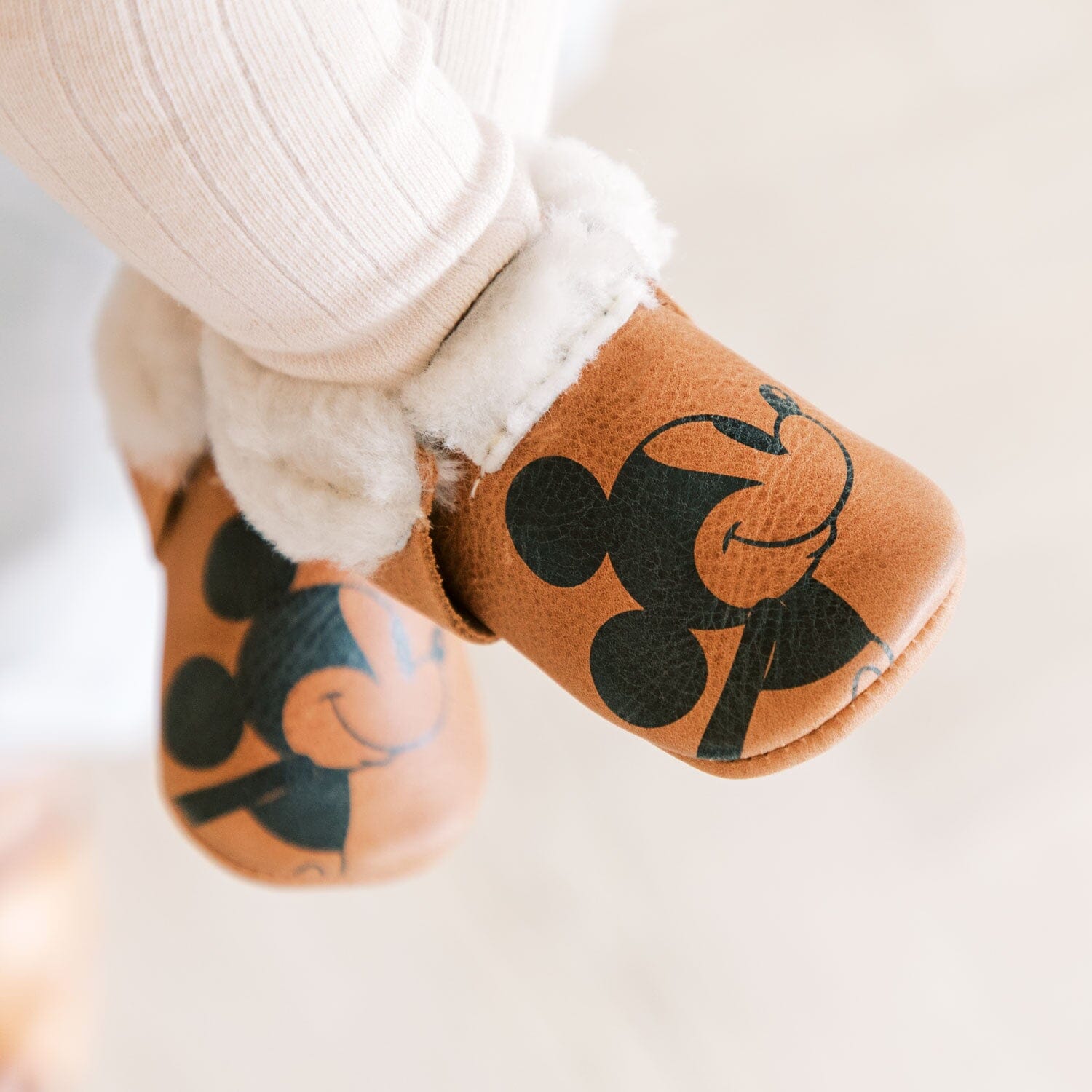 Mickey Shearling Shearling Mocc Soft Sole 
