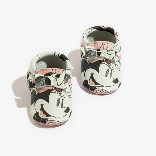 Minnie Mouse Bow Mocc Bow Moccasins Soft Soles 