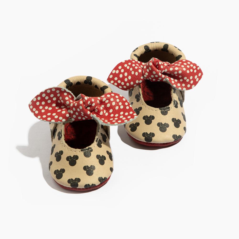 Minnie Dots Knotted Bow Mocc Knotted Bow Mocc Soft Sole 