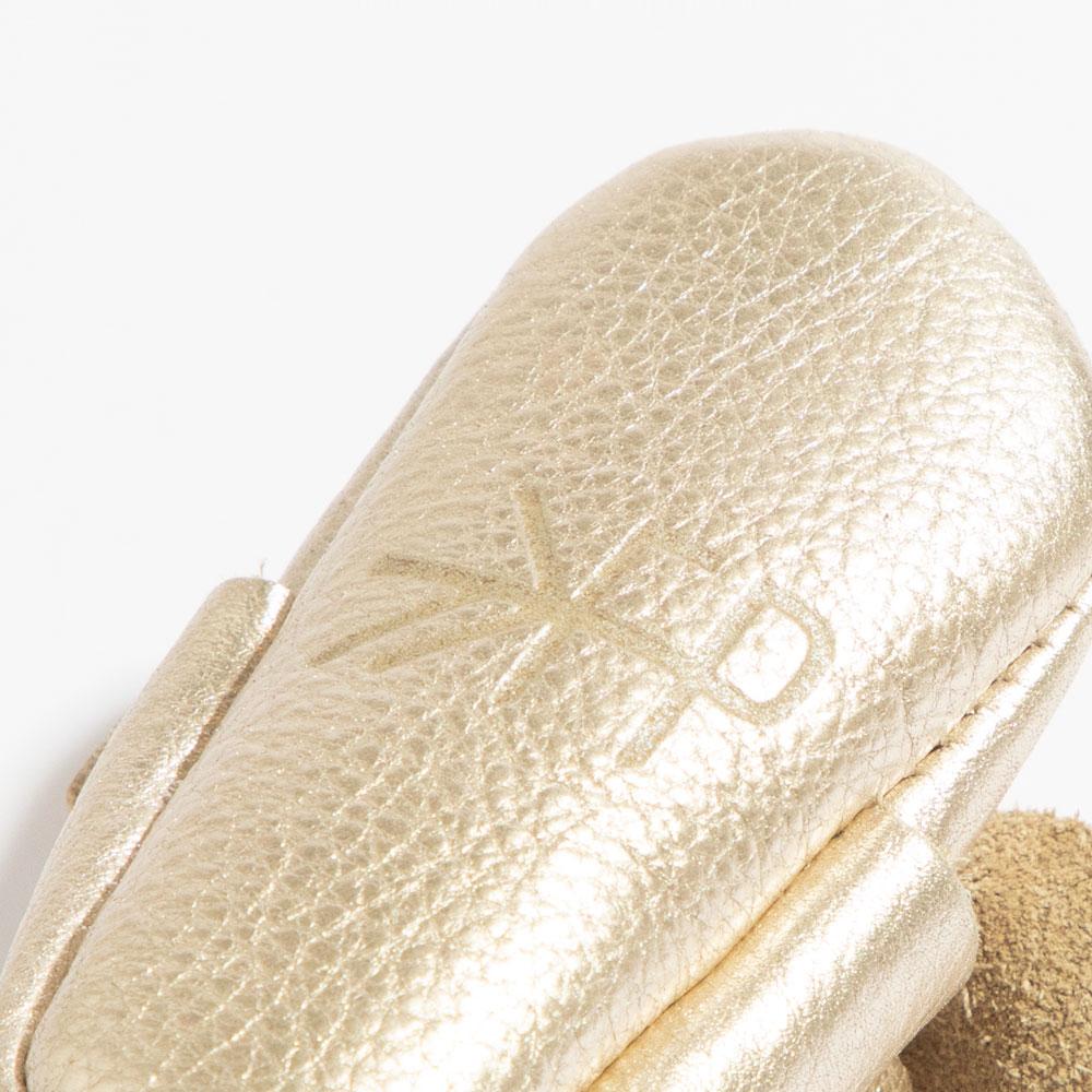 Newborn Platinum Knotted Bow Mocc newborn knotted bow mocc Newborn 