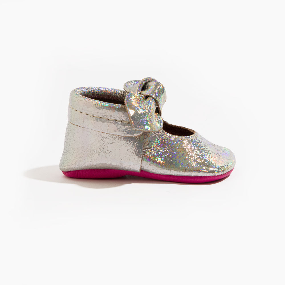 Opalescent Knotted Bow Mocc Knotted Bow Mocc Soft Sole 