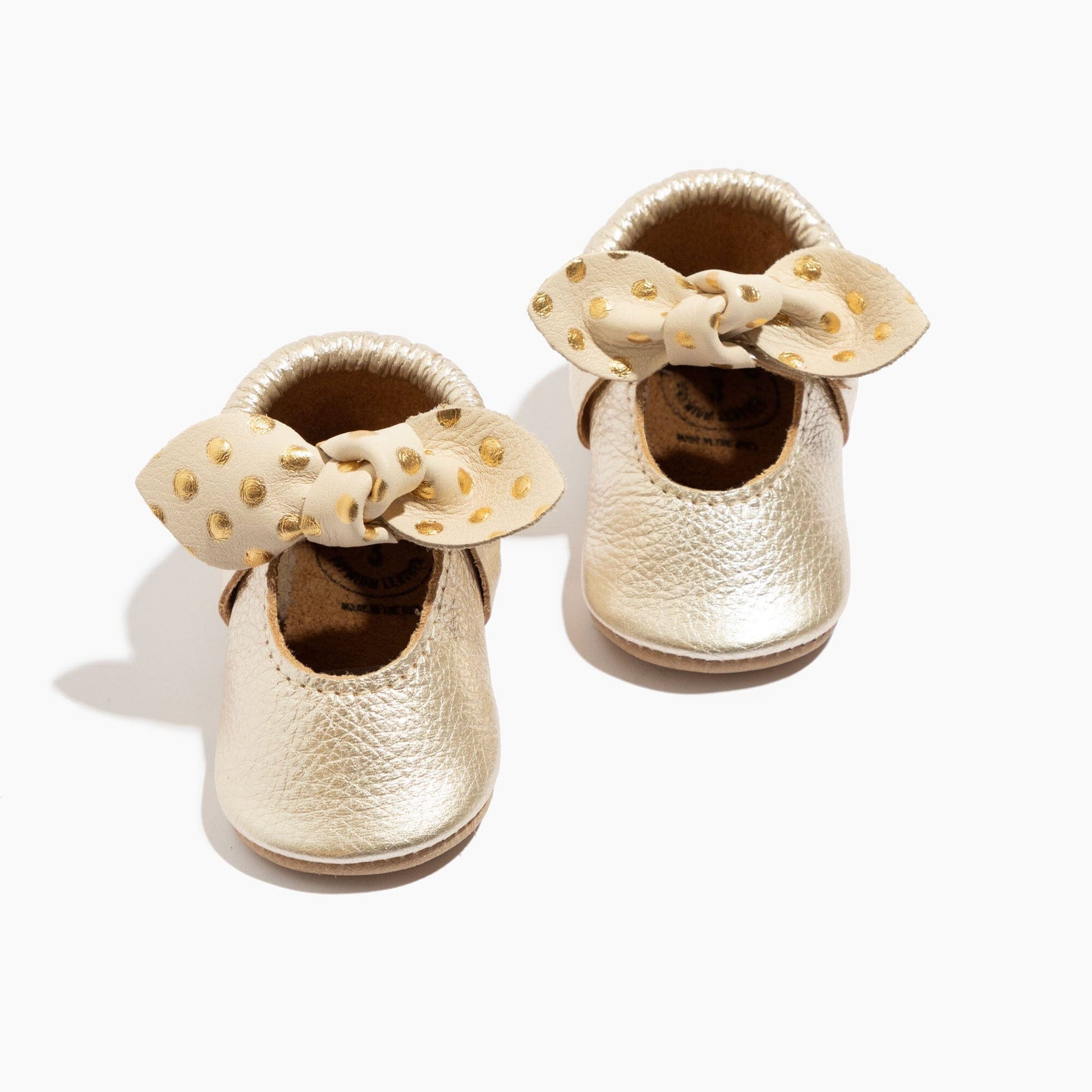 Platinum Confetti Knotted Bow Mocc Knotted Bow Mocc Soft Sole 