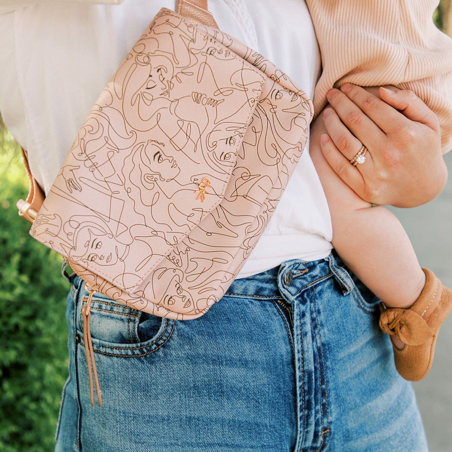 Disney fanny pack rose on sale gold