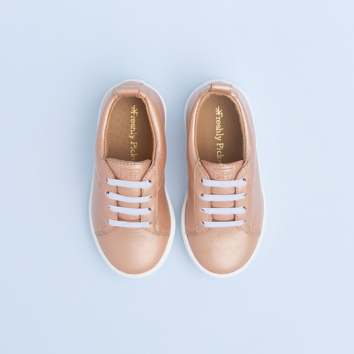 Rose Gold Classic Lace Up Sneaker