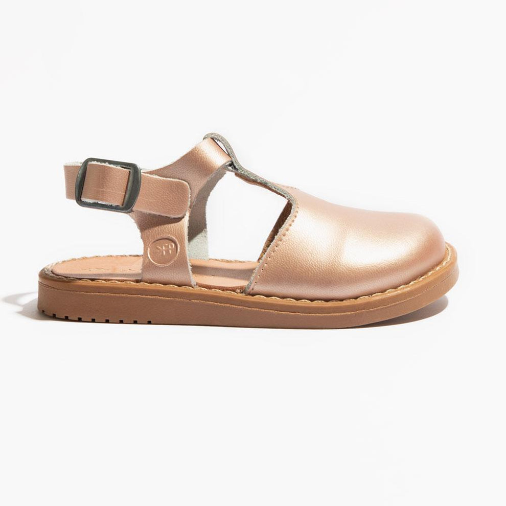 Rose Gold Newport Clogs | Comfortable Baby Walker Sandals – Freshly Picked