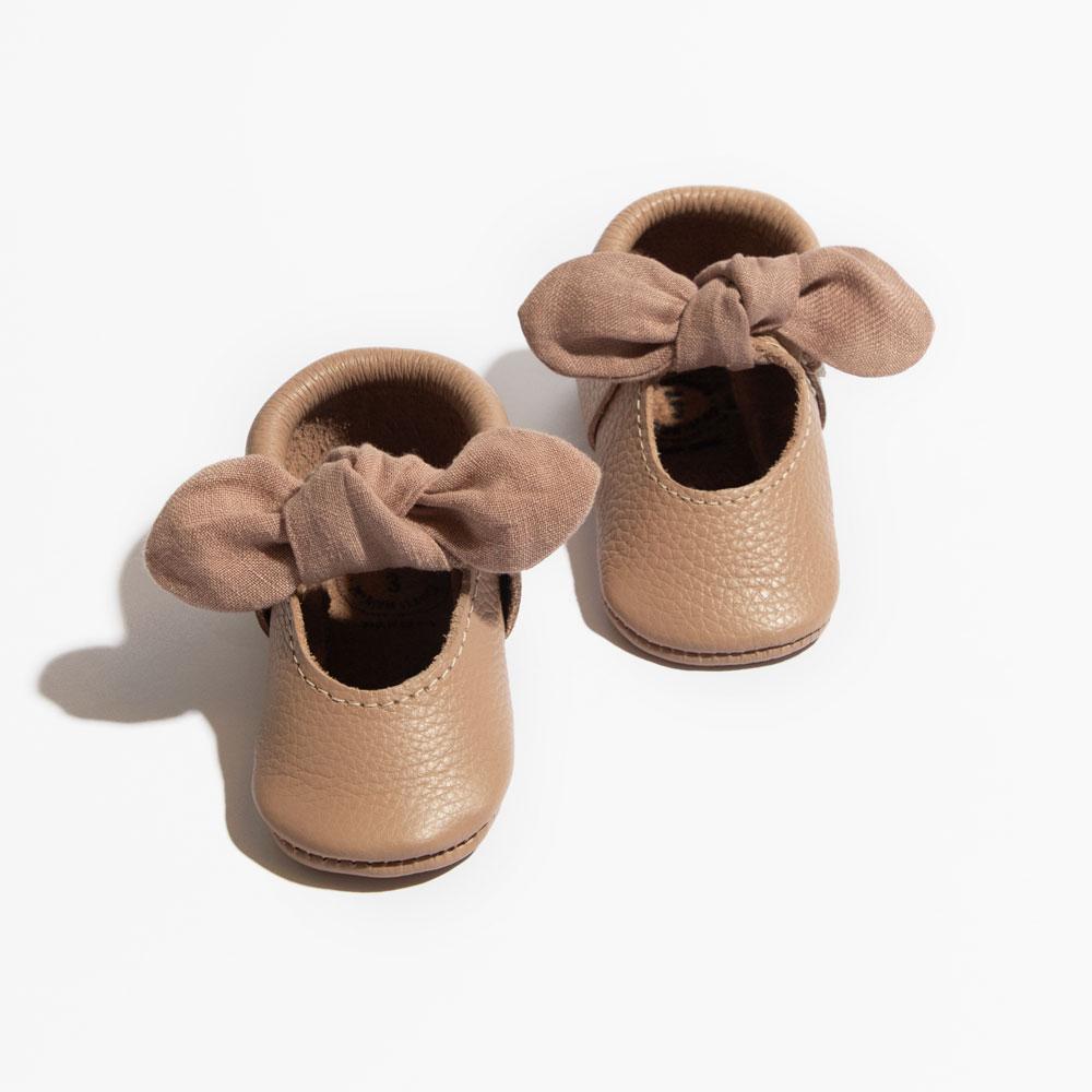 Rosewood Knotted Bow Mocc Knotted Bow Mocc Soft Sole 