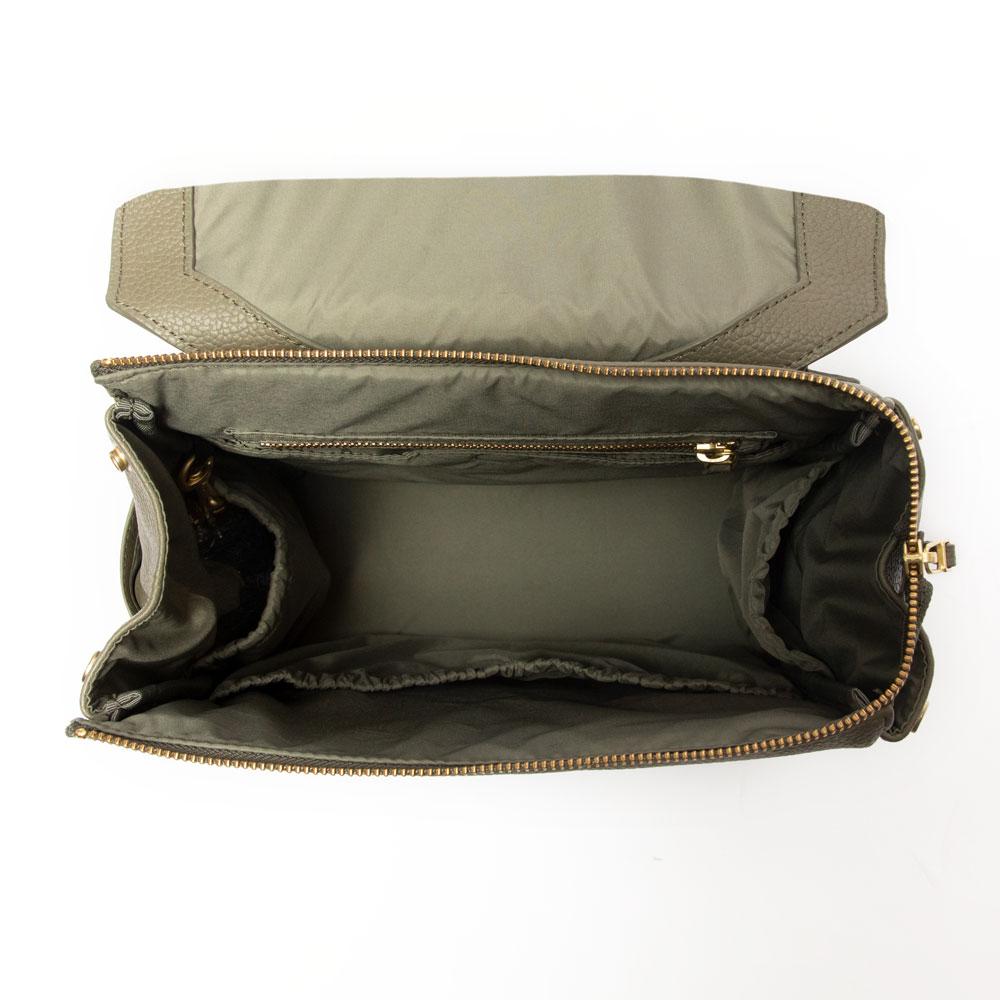 NICO - Black/Sage | Multi-Pocket Shoulder Bag | Small – Highway