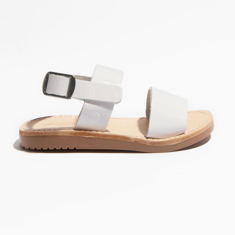 White Patent Sanibel Baby Sandals | Comfortable Kids Sandals – Freshly ...