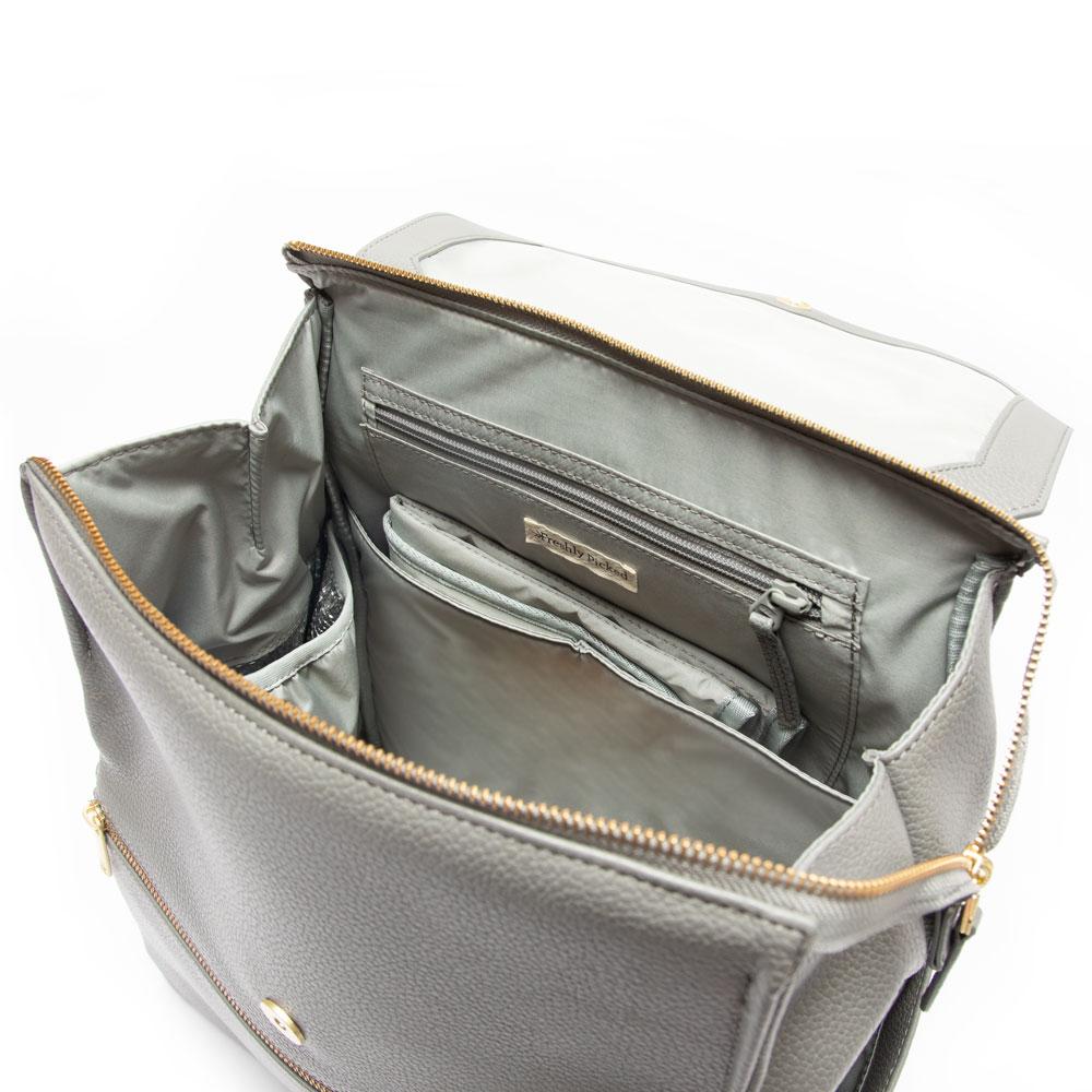 Ebony Classic Diaper Bag II  Black Vegan Leather Diaper Bag Backpack – Freshly  Picked