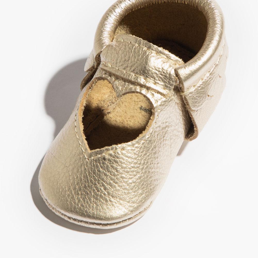 Little girl gold ballet on sale flats