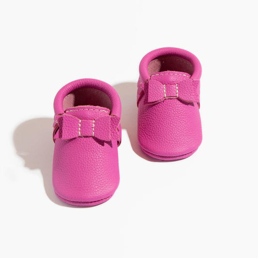 Tickle Me Pink Bow Mocc Bow Moccasins Soft Soles 