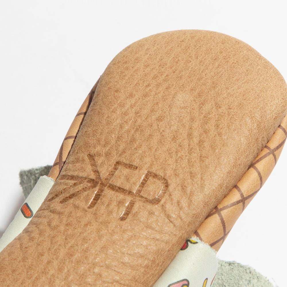 Vanilla Sprinkles Knotted Bow Mocc Knotted Bow Mocc Soft Sole 