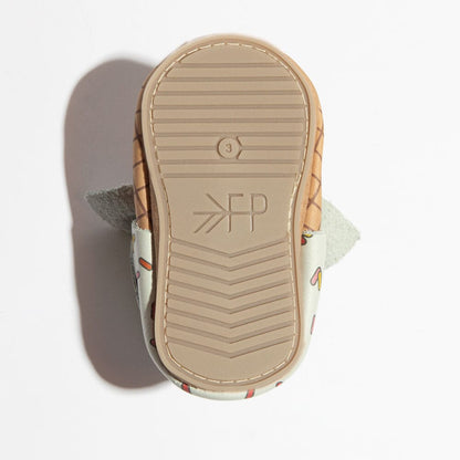 Vanilla Sprinkles Knotted Bow Mocc Knotted Bow Mocc Soft Sole 