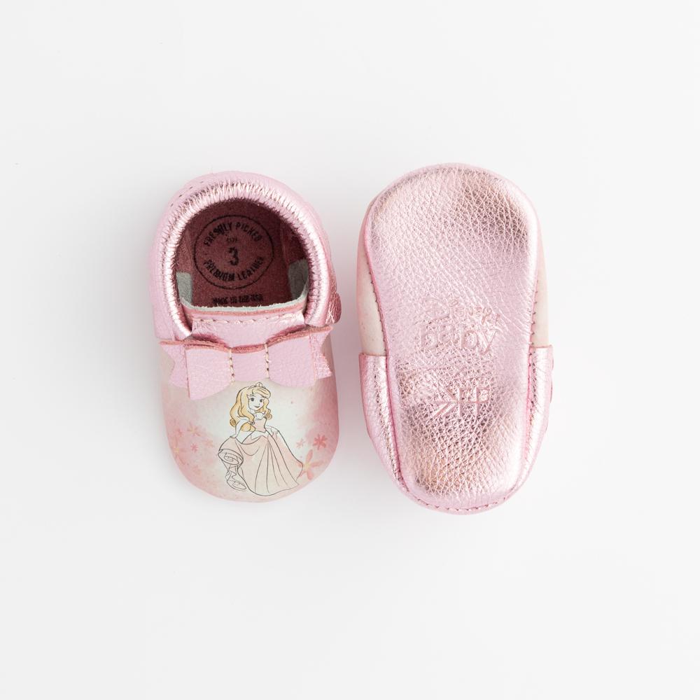 Watercolor Aurora Bow Mocc Bow Moccasins Soft Soles 