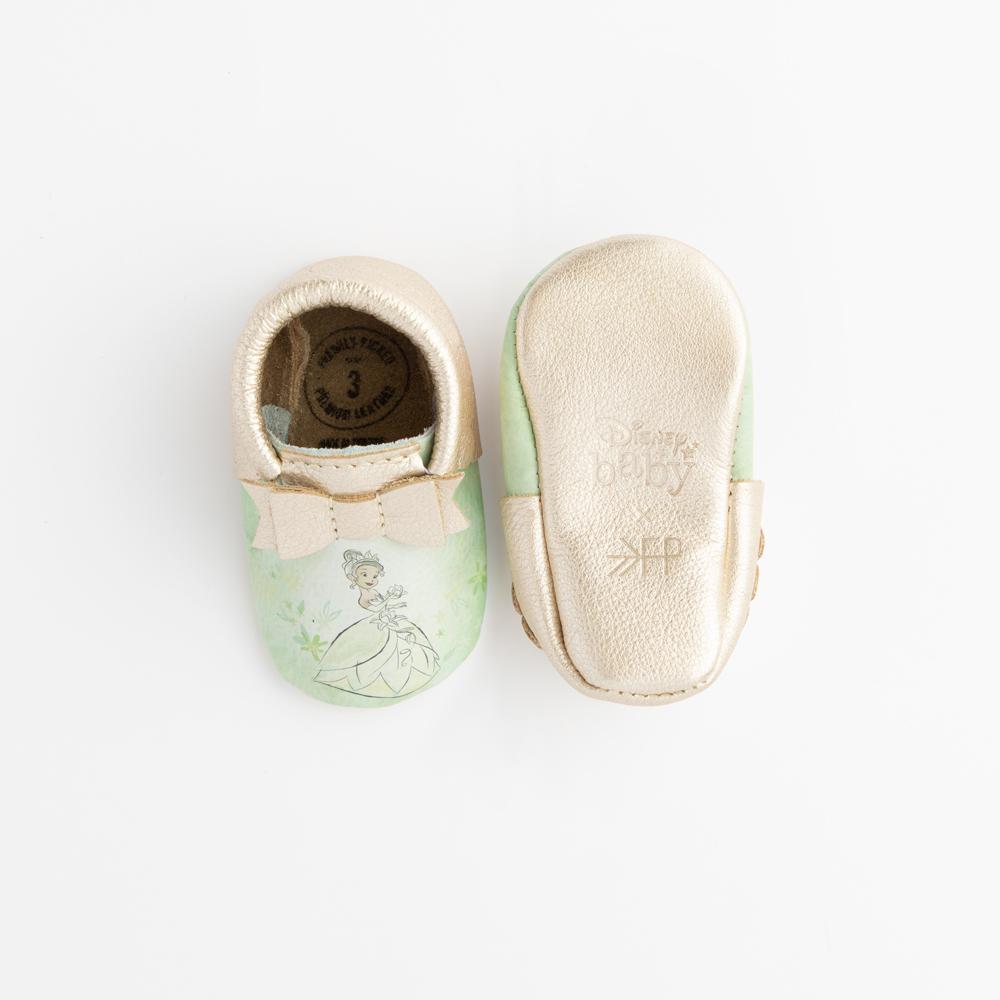 Watercolor Tiana Bow Mocc Bow Moccasins Soft Soles 